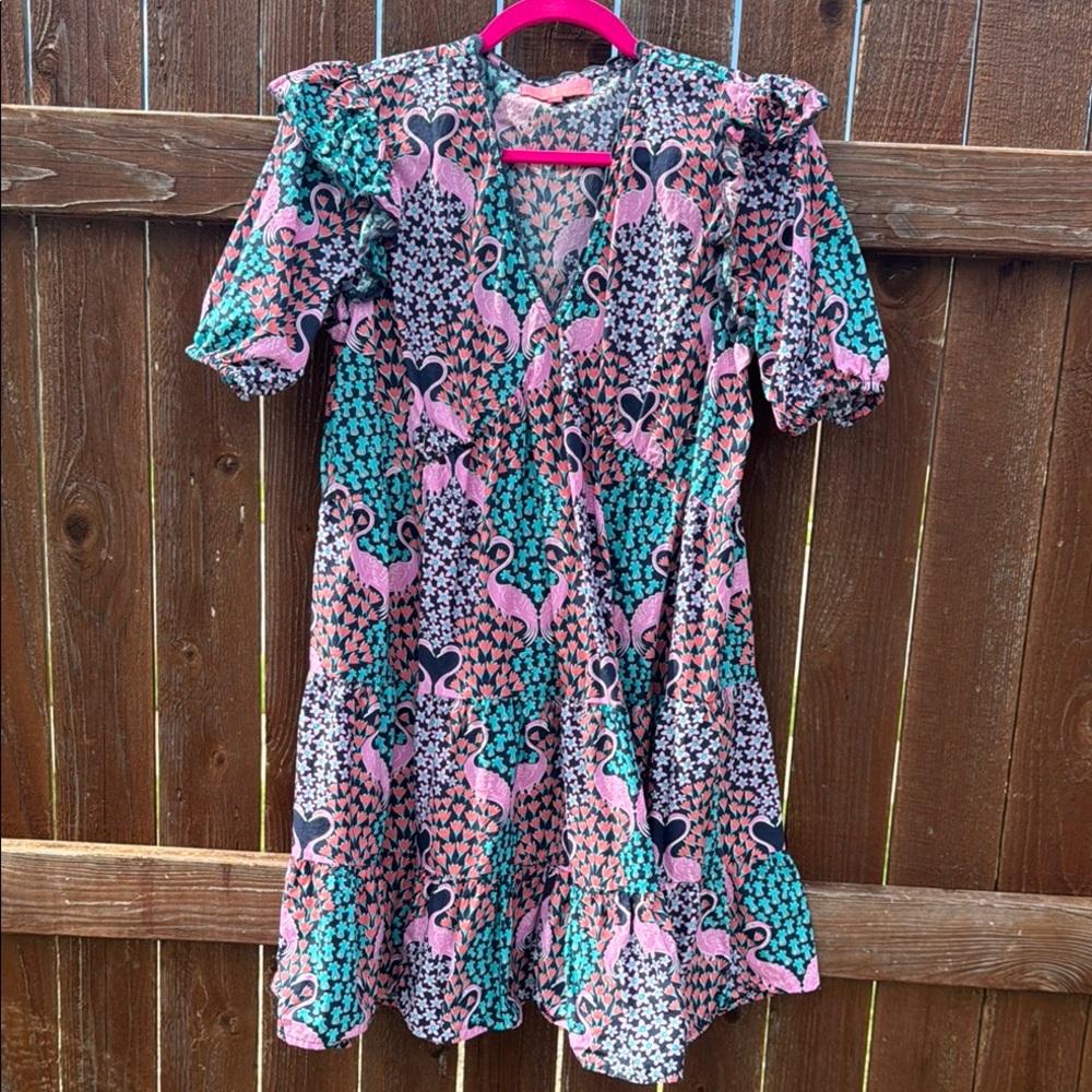 Simply Southern Floral Dress - Pink and Blue